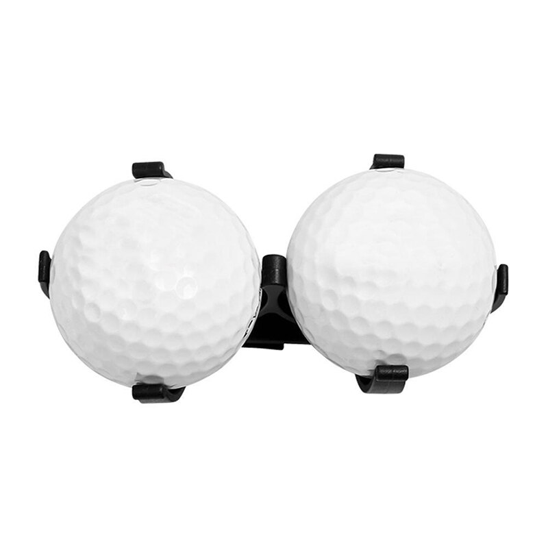 Golf Simple Croquet Clip Double Ball Clip Golf Ball Holder Clip Prop Organizer Sporting Training Accessory Golf Bag