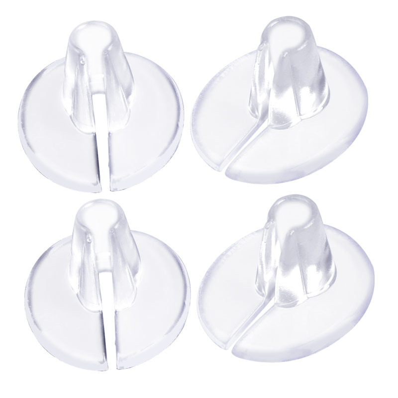 2 Stuks = 1 Paar Transparante Voorvoet Schoenpads Siliconen Flip Gel Kussens Pad Beschermers Anti-Slip Inlegzolen Kussen Voor Slippers