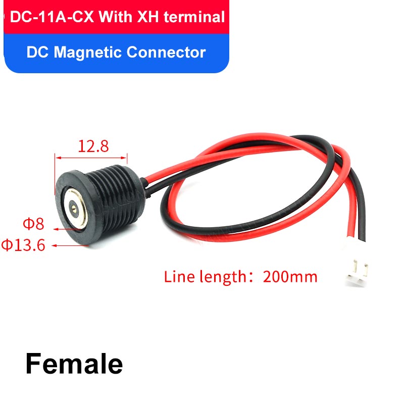 Conector magnético impermeable roscado 10-15A, Cable de carga de energía, contacto de succión magnético USB, Terminal de enchufe macho y hembra: Multicolor