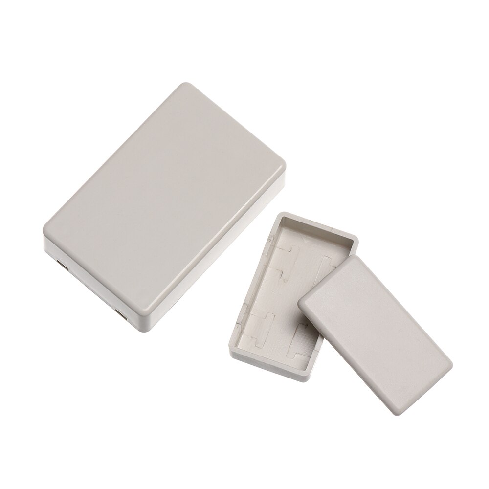 2pcs Plastic Waterproof Cover Project Electronic Instrument Case Enclosure Box White/Grey DIY Housing Instrument Case