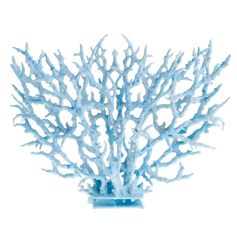 Fish Tank Faux Artificial Aquarium Reef Coral Decoration Ornaments 2PC: Blue