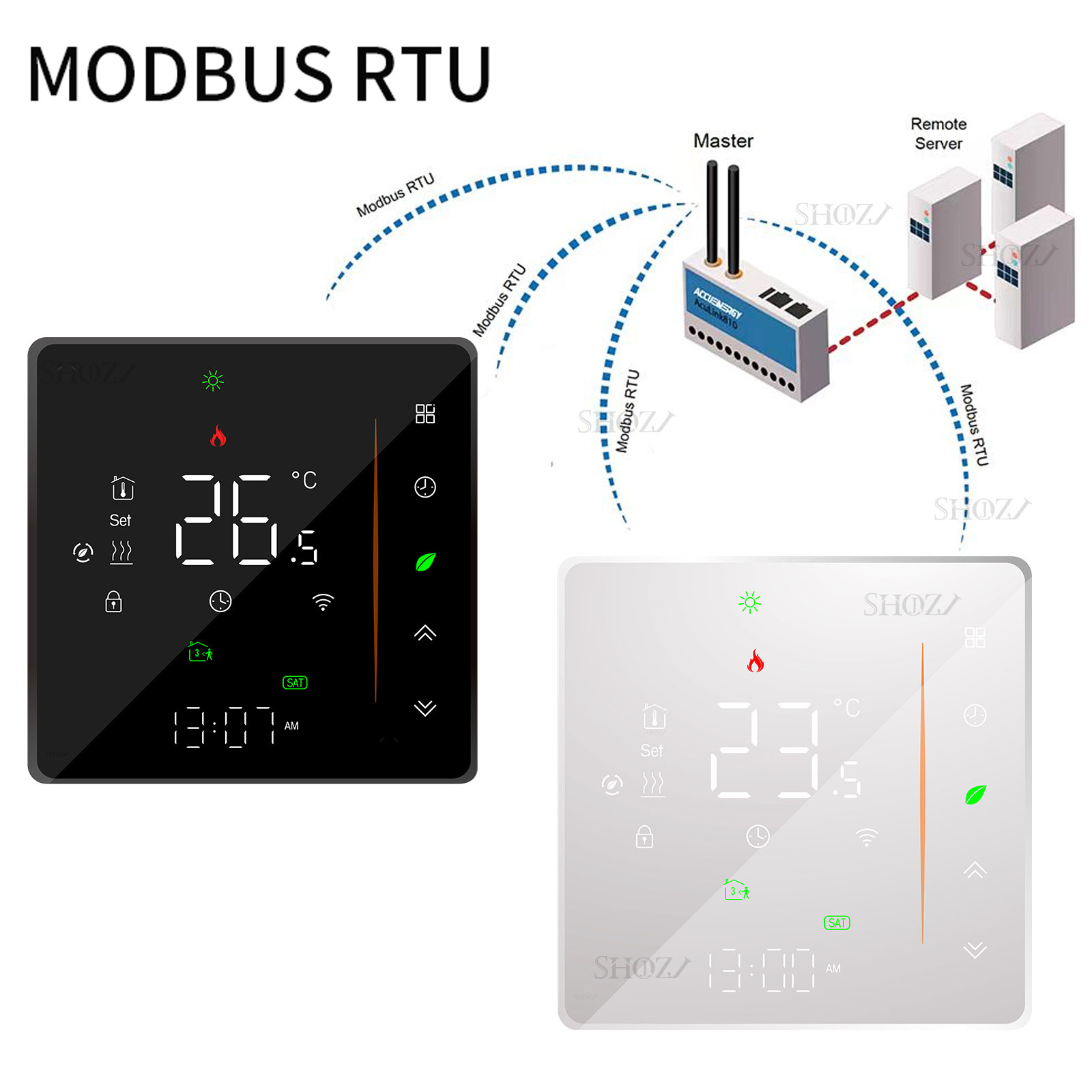 Modubs RS485/termostato Wifi para caldera de Gas/piso eléctrico/regulador de temperatura del hogar de agua de calefacción 24V 95 ~ 240V