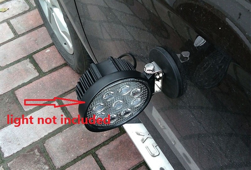 Kraftfuld neodym magnet skive gummi prissat  m6 m8 tråd kamera magneter dvr telefon holder base magnetiske beslag til led bar lys