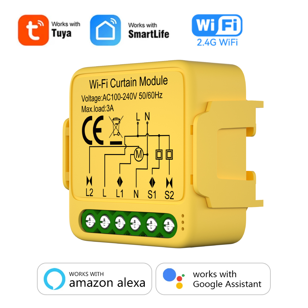Tuya ZigBee WiFi inteligentny moduł przełączający kurtyny podłącz rolety żaluzje silnik czasowe sterowanie głosem dla Alexa Google Home: Bundle1
