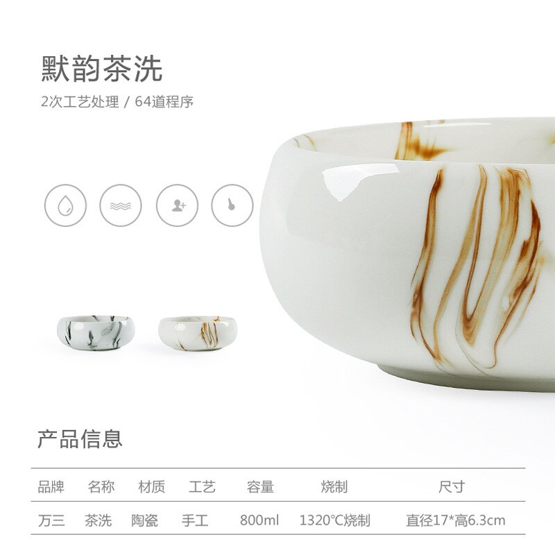 Hand Bemalt Tinte Keramik Behälter Kung Fu Tee Utensilien Tee Rückstände Fass Tee Tasse Waschen Schüssel Tee Becken Tasse waschen Tee Krug