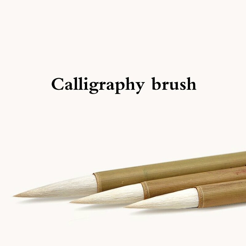 3pcs Woolen Hair Chinese Calligraphy Painting Writing Brush Set Beginner Landscape Painting Handwriting Practice Craft Supply