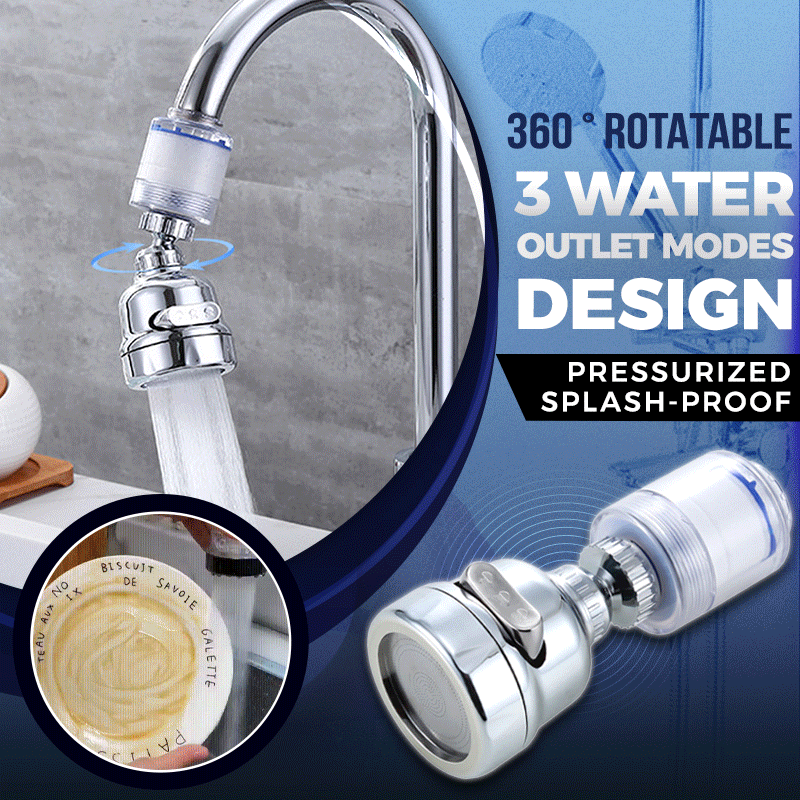 Splash Less Nozzle Splash Faucet Nozzle Extender Kitchen Water Saving... – Grandado