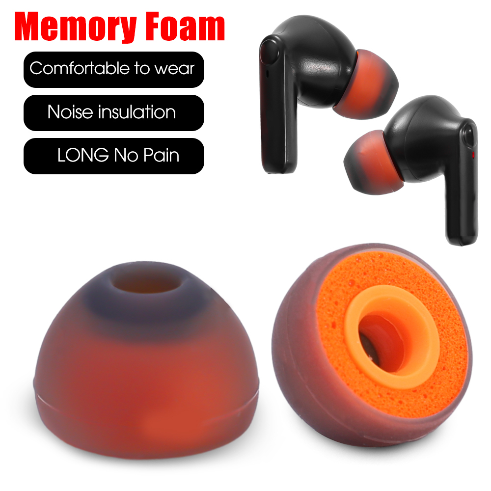 Replacement Memery Foam Eartips For Universal Earphone with 4.5mm Inner Hole Headphone Earbuds Silicone Earplug Caps S M L