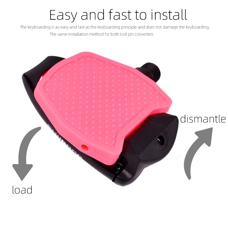 Adaptador de Pedal sin clip para cubiertas planas de Pedal de bicicleta para Shimano SPD-SL Look KEO