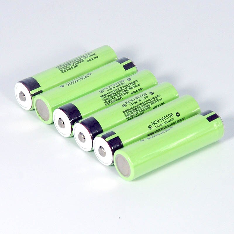 Original 18650 3.7 v 3400 mah Lithium Rechargeable Battery NCR18650B with Pointed(No PCB) For flashlight batteries