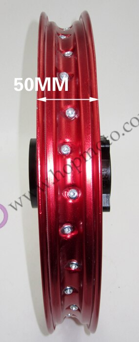 Red colour 14 Inch Rims 14'' 12mm or 15mm AXLE Front Red Rim for Dirt Bike Thumpstar Assassin Atomik Pit Pro