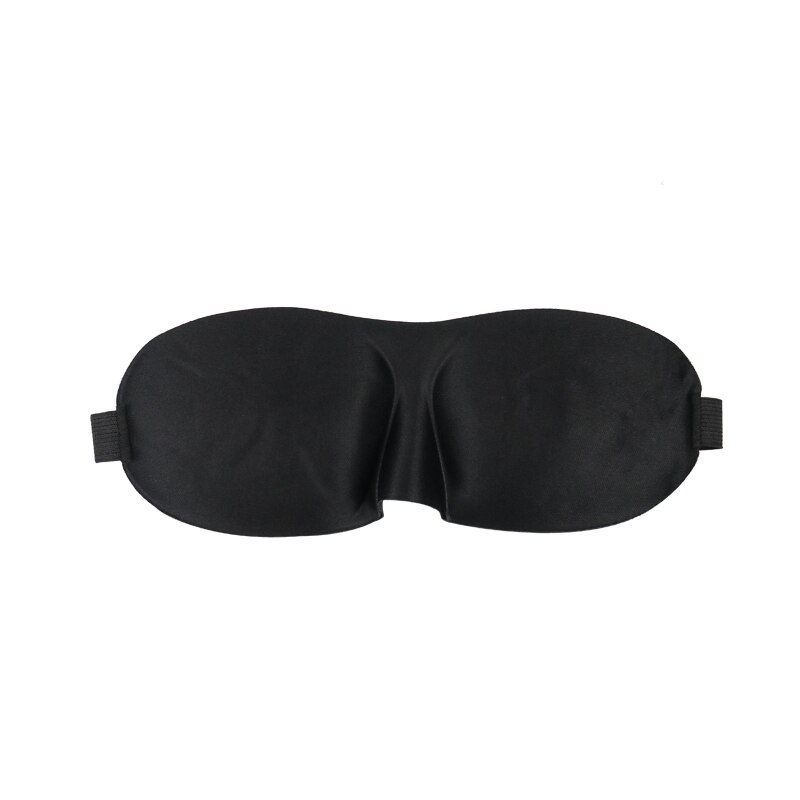 1Pc Slaapmasker Slapen Blinddoek Soft Eye Mask Eye Cover Masker Ooglapje Cover Travel Relax Cover Blindfold eye Care Tool: Type 2 3D Black