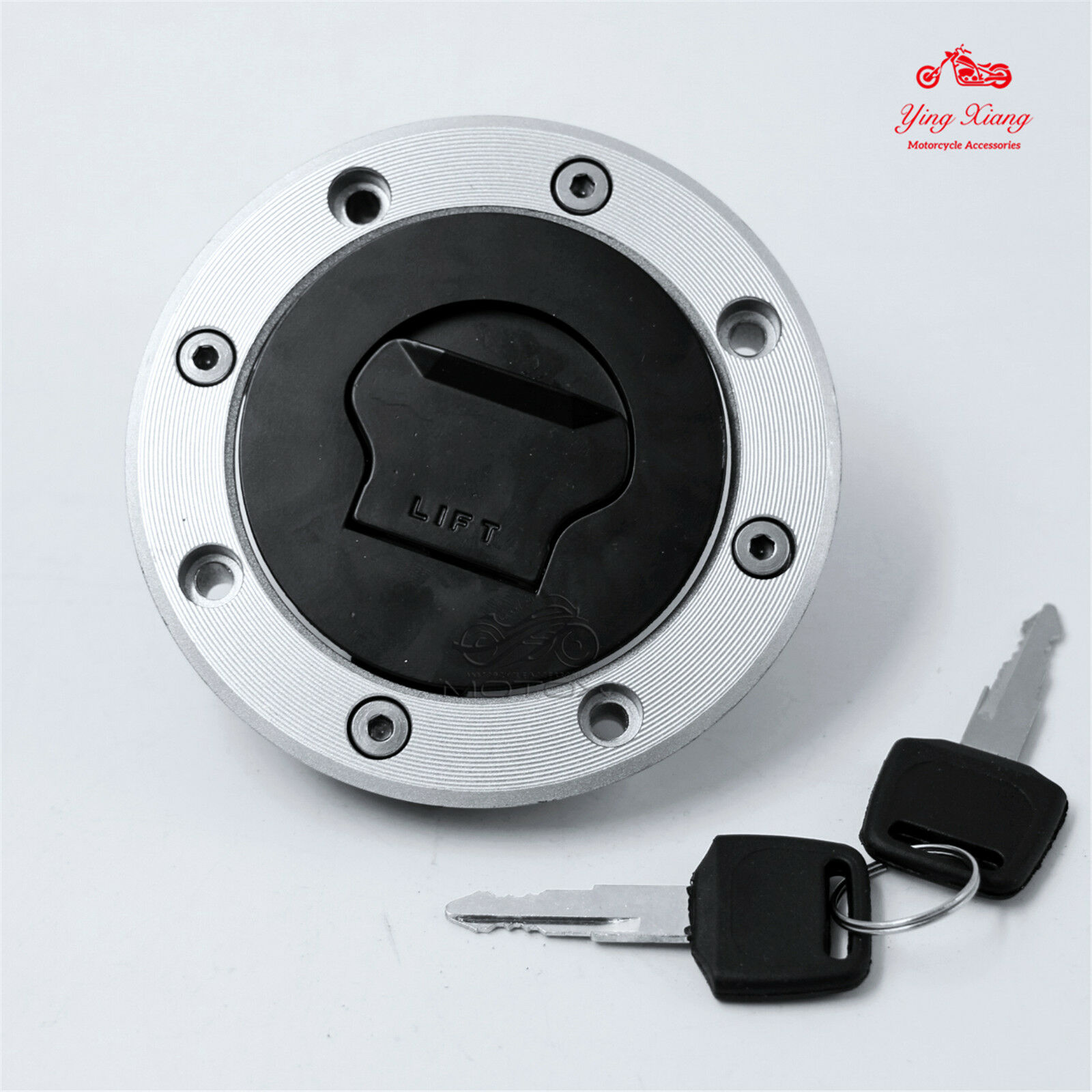 Tampa para tanque de gasolina, tampa com chave compatível com suzuki gsf250/400/600 gs500 xf650 dr800 vx800
