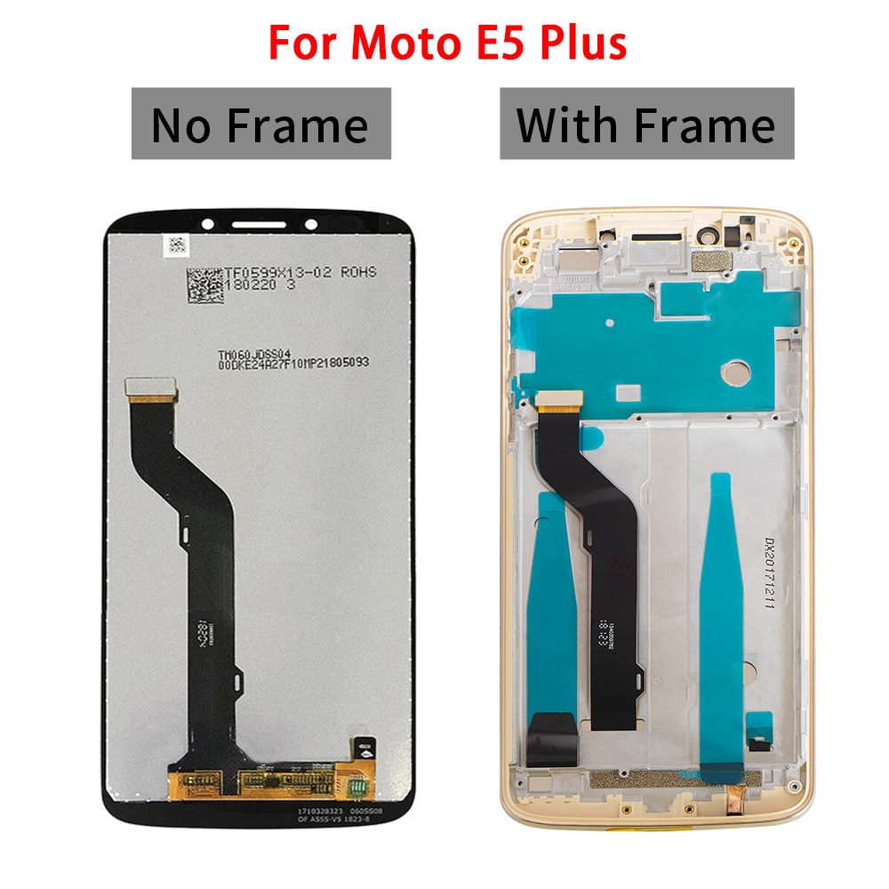 Original For Motorola Moto E5 Plus XT1924 LCD Display Touch Screen with Frame Digitizer For Moto E5 XT1944 LCD Screen with Frame