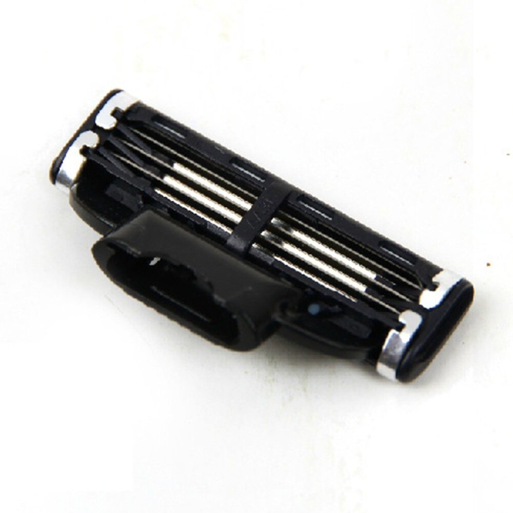 4 stuks/set 3 lagen scheermesjes voor het scheren van het gezicht van mannen, handmatige scheermesjes voor mannen voor standaard baardscheerapparaat, trimmermesjes