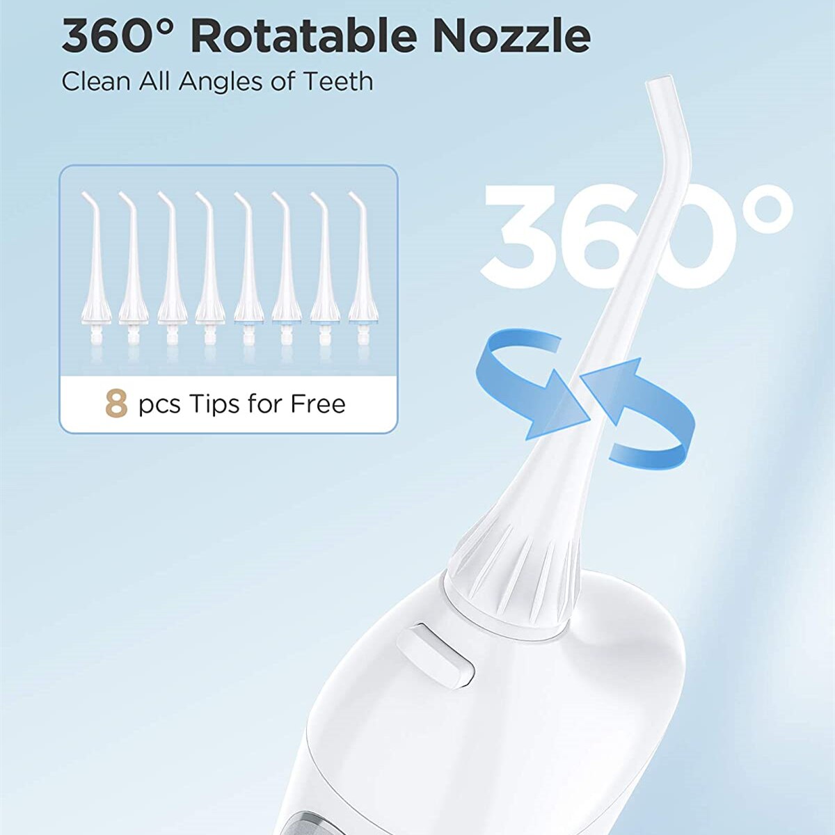 Oral Irrigator Zahn Wasser Jet Wasser Flosser 3 Modi Große Wasser Panzer Tragbare Wasserdichte Elektrische Zähne Reiniger für Zähne