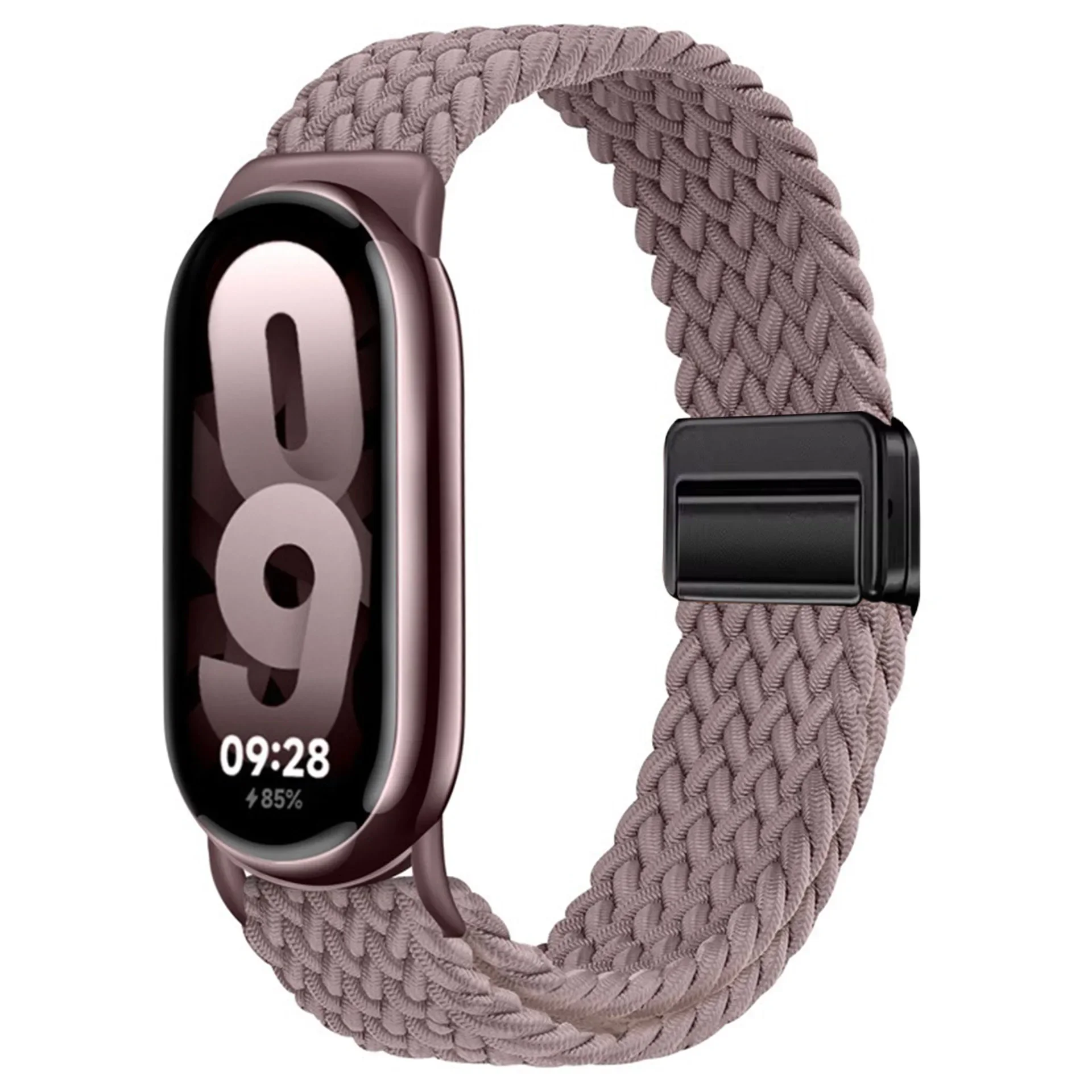 Nylon Strap for Xiaomi Mi Band 9/8 Breathable Sports Wristband Accessories for Mi Band 10 9 NFC Replace Watchband: Silver Yellow / 12mm