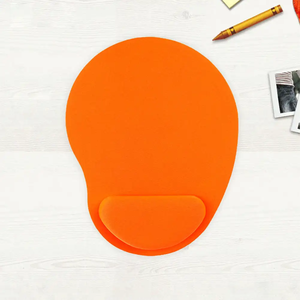 Computerspel Muismat Milieu Eva Ergonomische Muismat Polskussen Effen Kleur Comfortabele Muismatten Voor Kantooraccessoires: orange