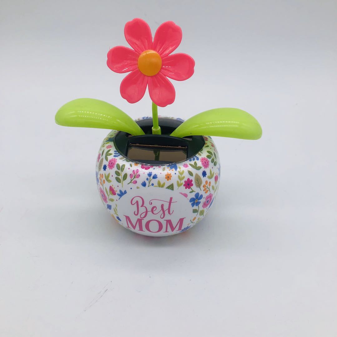 Solar Automatic Swing Solar Flower Car Ornaments