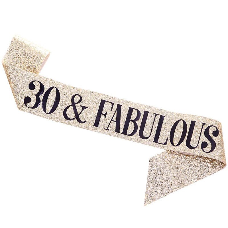 Ceinture en Satin pour reine de joyeux anniversaire, fournitures de décoration de fête d'anniversaire, 16e 21e 30-60e anniversaire: 14