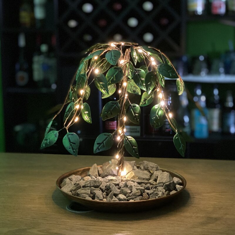 Belle fontaine d&#39;intérieur et d&#39;extérieur avec d&#39;arbre de vie, cascade de vie, décoration de maison en fer: With Lights