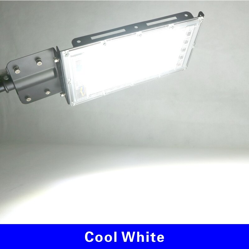 100w ledet gadebelysning  ac 220v-240v udendørs projektørlys  ip65 vandtæt væglys haven vej gade sti spotlys: Kold hvid