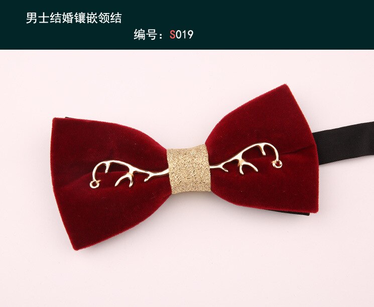 Linbaiway Luxe Banket Strikjes Voor Heren Shirt Rode Strikjes Formele Kleding Business Bowtie Man Strik Tuxedo Gravata Borboleta: 019