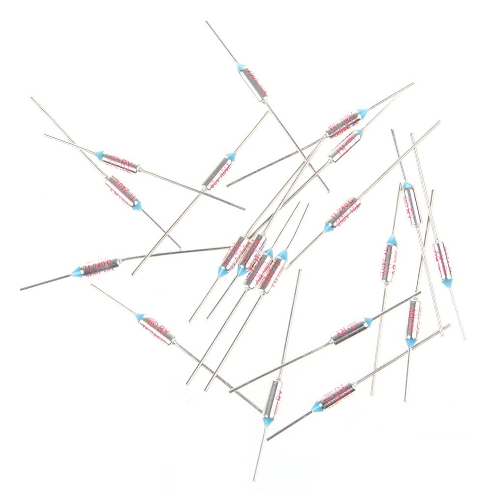 20 sztuk 10A 250V 240 RY240 TF 240 stopni temperatura celsjusza bezpiecznik termiczny