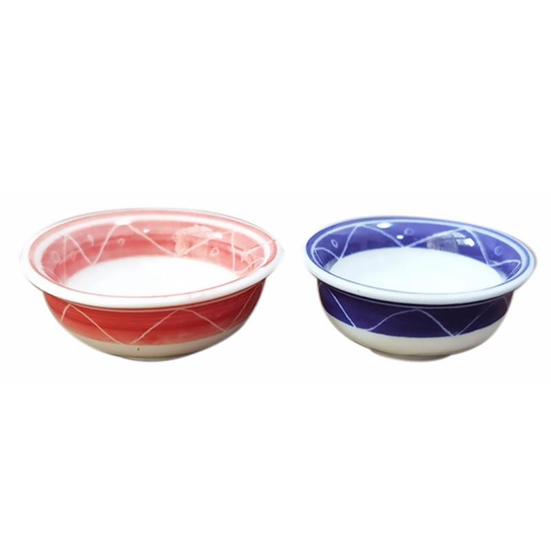 2pcs Mini Bowl Models Mini Ceramic Bowls Mini Scene Adornments Mini DIY Decors: Default Title