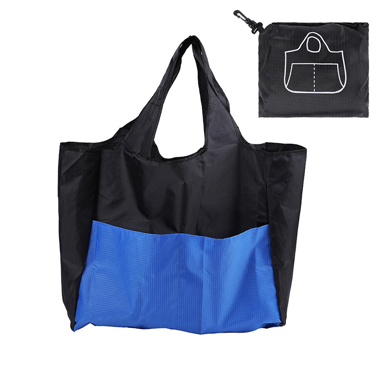Big Folding Shopping Bag Large Capacity Portable Reusable Waterproof Grocery Shoulder Handbags for Travel: Chocolate
