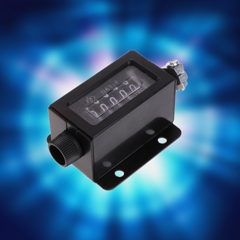 D67-F 5 Digits Mechanical Pull Stroke Counter Black Casing Resettable