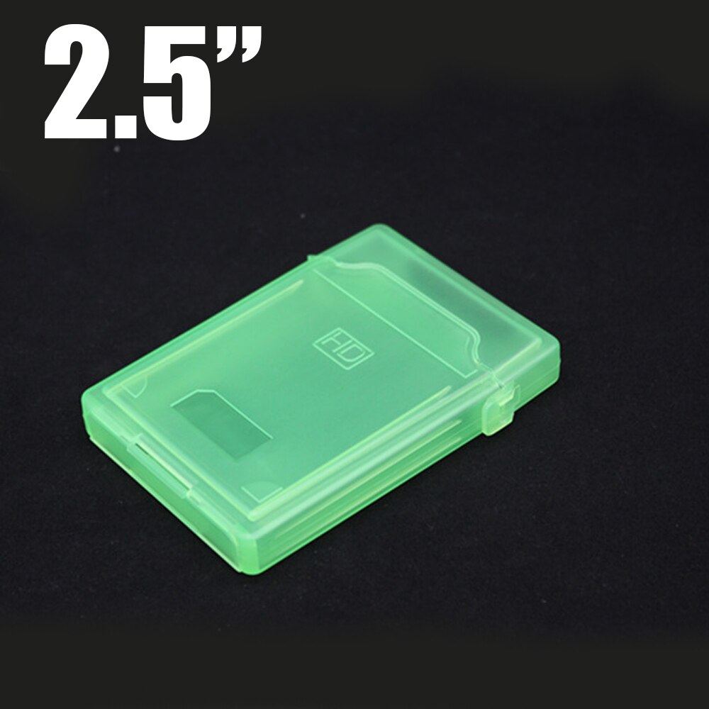 Stoßfest Kunststoff 3,5 zoll und 2,5 Zoll IDE SATA Externe HDD SSD Schutzhülle 3.5 &quot;2.5“ Festplatte lagerung Kasten Lagerung tasche: 2.5 Zoll Grün