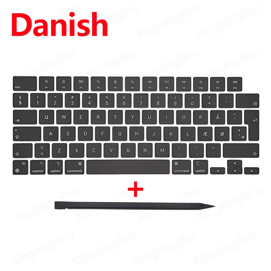 Keyboard Keys Keycap For Macbook Pro Air 14" 16" A2442 A2485 A2779 A2780 A2918 A2991 A2992 A2681 A2941 Keys Cap Replace: green