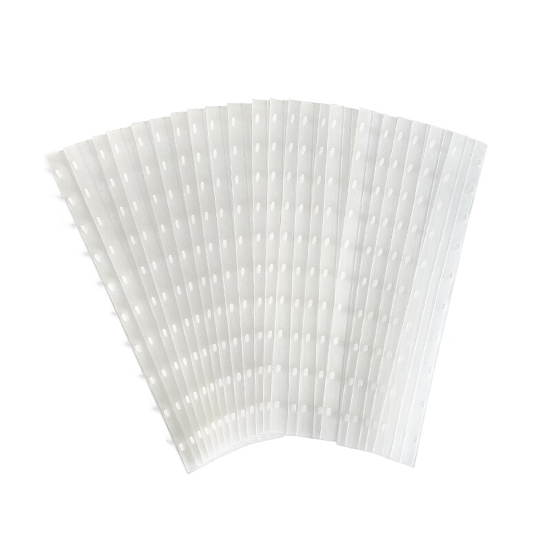 10 stk/parti hvite gjennomsiktige plastbindelister 3-35mm(20-325 ark ) 10 skrog  a4 kambinding leverandører plastpermer