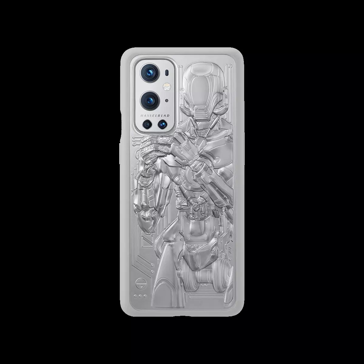 100% Originele Oneplus 9 Pro Echt Mechanische Warrior Unieke Zandsteen Karbon Case Cover Ultra Slim Hard Shell: Mechanical Warrior