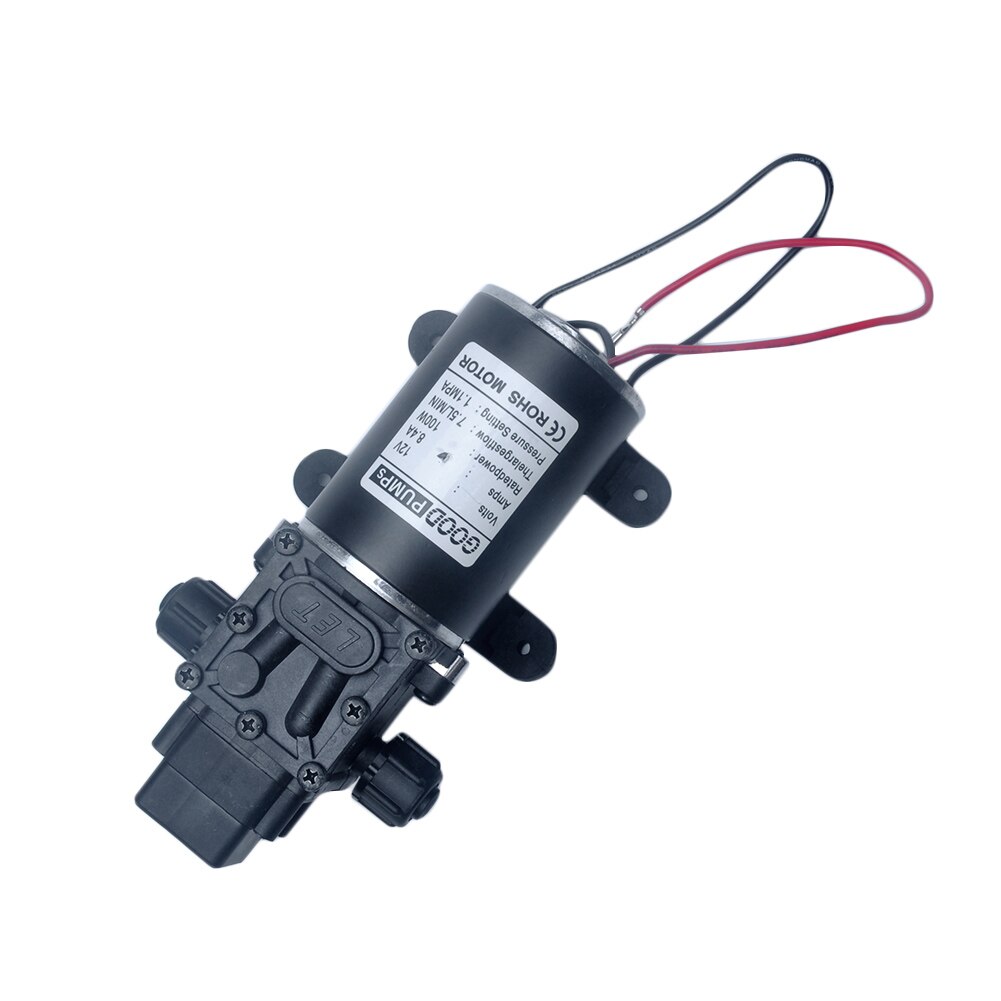 100W 12V Water Pump High Pressure 8Lpm Self-Priming For Caravan Camping Boat