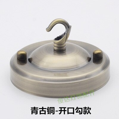 ceiling cover plate hook pendant lamp decoration metal accessories chandelier Parts Vintage Ceiling Holder For Light Fitting: 15