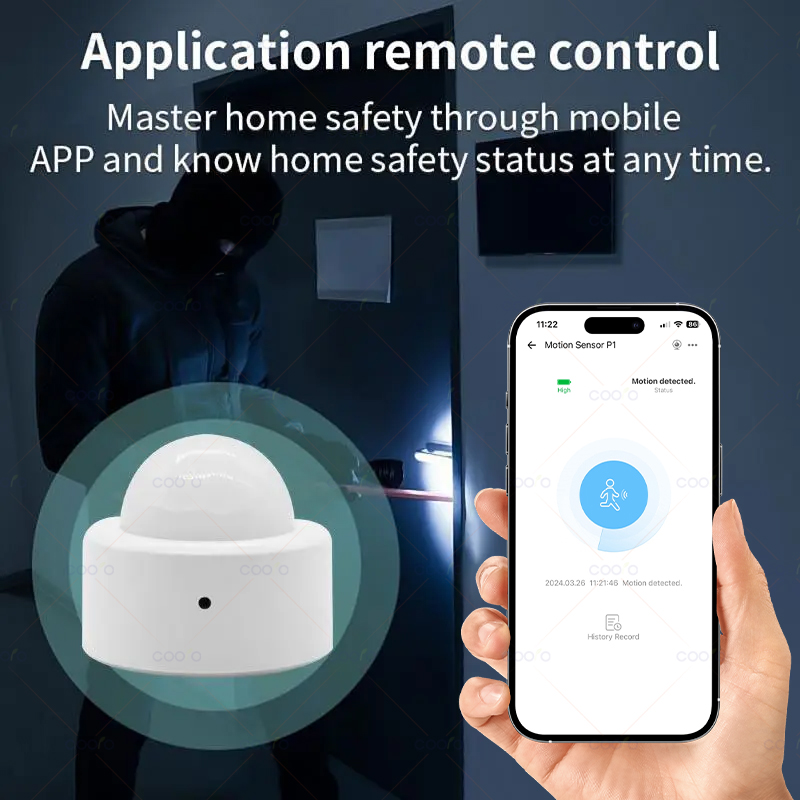 Ewelink Zigbee 3.0 Mini Pir Bewegingsbeweging Menselijk Lichaam Detector Sensor Huis Inbraakalarm Sensor