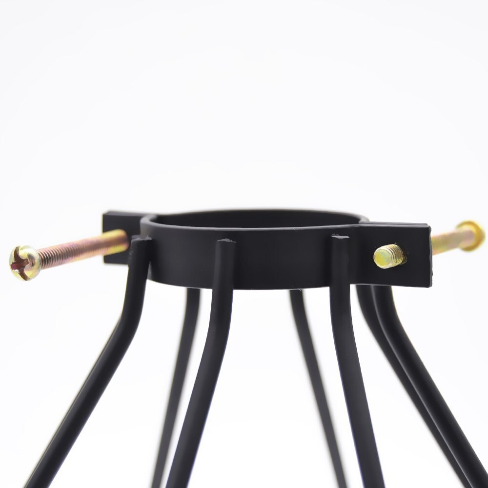 Järn lampskärm , 12*19 retro smide, fågelbur form, ljuskrona vägglampa, lampskärm tillbehör abajur heminredning