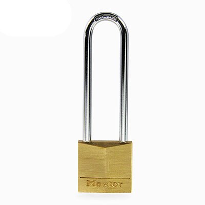 Master Lock Massief Messing Hangslot Outdoor Indoor Waterdichte Keyed Lock voor Rugzakken, Aktetassen, Tackle dozen, kluisjes sloten: 130LJ