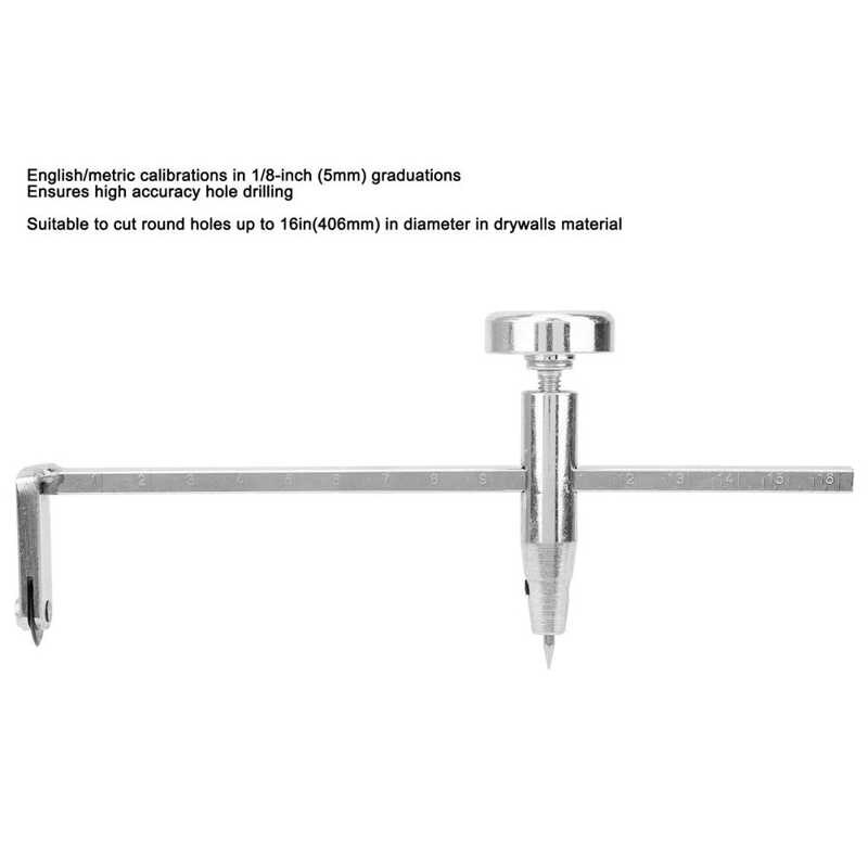 metalworking tools screw tap Dry Wall Circle Hole Cutter Steel Shaft Plasterboard Saw Adjustable Pivot Point Drywalls Tools