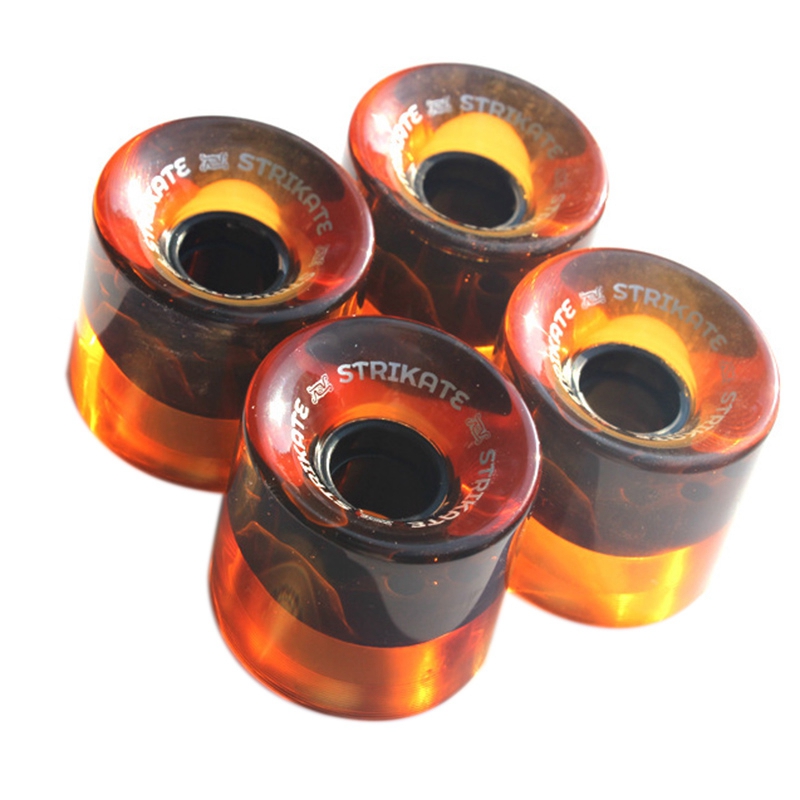 Strike – roues de Skateboard en PU 60x45mm, 4 pièces/ensemble: black