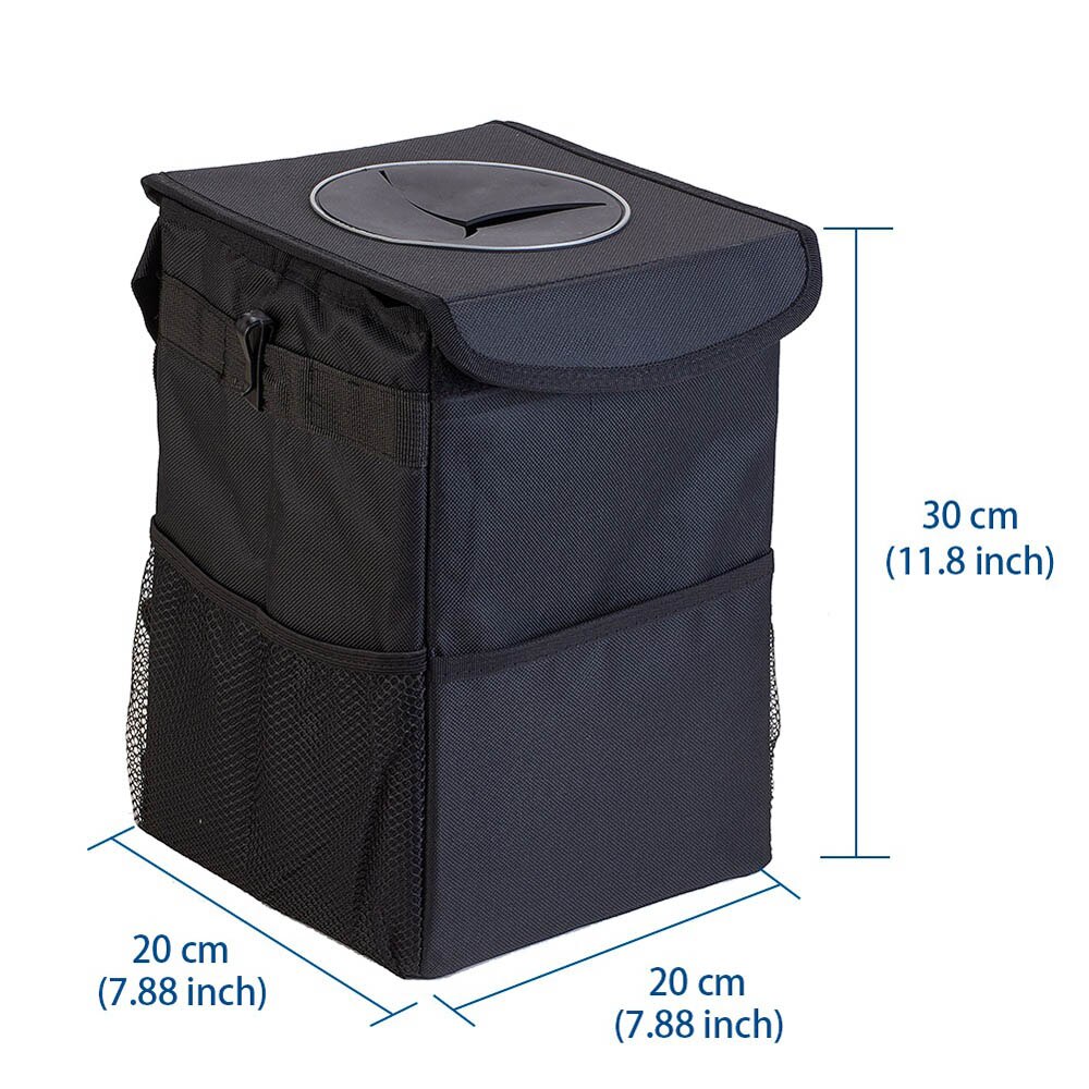 Portable Car Trash Can Collapsible Car Garbage Can Waterproof Traveling Car Trash Bag for Storage Premium Car Container: Big Size