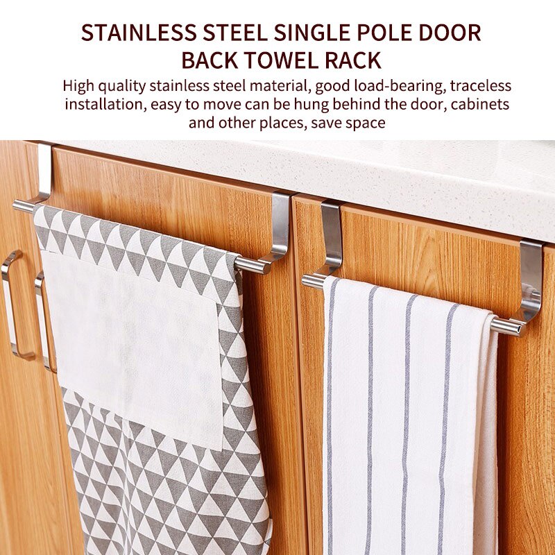 Towel Rack Hanging Holder Stainless Steel Towel Bar Telescopic Bathroom Towel Holder Adjustable Length