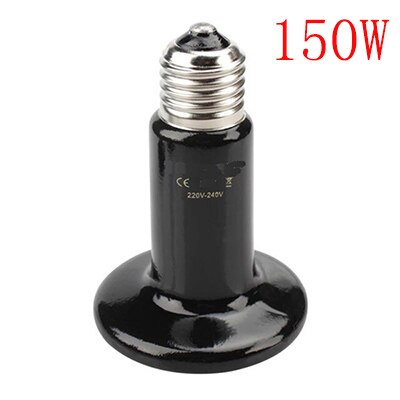 25W/50W/75W/100W/150W/200W Ceramic Pet Heat Light Lamp Snake Tortoises Lizard Hedgehog Reptile Pet Heater Brooder 220V-240V: 150W