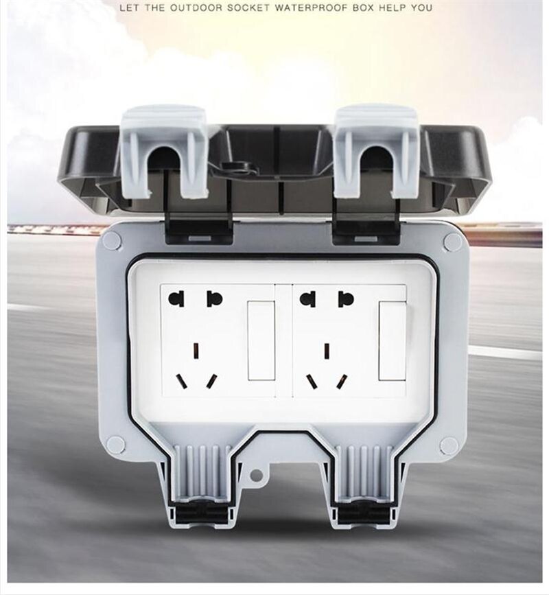 IP66 Waterproof Plastic Box Continuation Equipment Cable Switch Box Household Double Waterproof Junction Protector Boxes