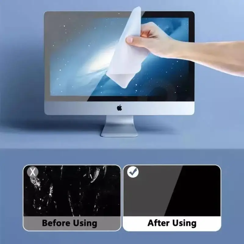 Poliertuch für Apple iPhone, Nano-Textur, Bildschirmreinigungstuch für iPad, MacBook, Apple Watch, Objektiv, Kamera, Brillen, Wischtuch