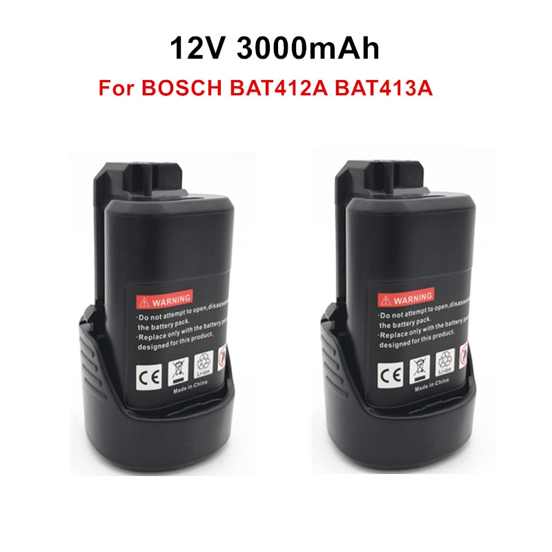 12V Universele Oplaadbare Lithium Batterij Voor Bosch Gereedschap Elektrische Schroevendraaier Elektrische Boor Li-Ion Batterij BAT411