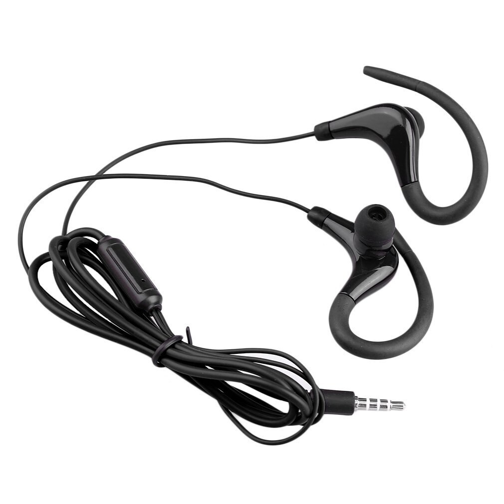 Mode Oorhaak Sport Running Hoofdtelefoon KY-010 Running Stereo Bass Music Headset Voor Vele Mobiele Telefoon: Black