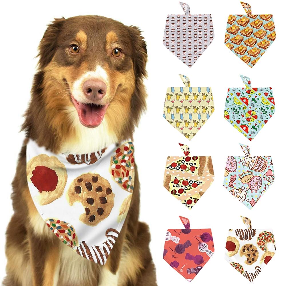 animal de compagnie chien chat Bandana collier foulard Triangle cou écharpe salive mignon dessin animé modèle doux tissu accessoires pour animaux de compagnie fournitures